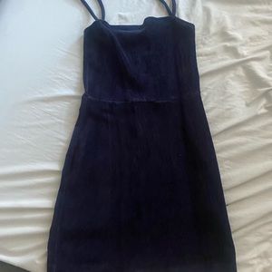 Blue mini casual dress